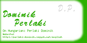 dominik perlaki business card